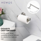 HEMOS BATHROOM FITTING SUS 304 WALL MOUNT TOILET PAPER HOLDER PEMEGANG TISU HMBF-83817 (MB, GD, MS)