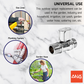 ANA 1/2" CHROME HANDLE MINI VALVE (MM) 2202#