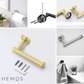 HEMOS BATHROOM FITTING SUS 304 WALL MOUNT TOILET PAPER HOLDER PEMEGANG TISU HMBF-83817 (MB, GD, MS)