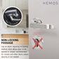 HEMOS HEAVY DUTY SUS304 STAINLESS STEEL LEVER DOOR HANDLE SILVER FOR BATHROOM LIVING ROOM