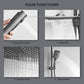 HEMOS BATHROOM FAUCET 4 MODE BRASS MIXER EXPOSED GREY SHOWER SETS SET MANDIAN HM-19001-MG