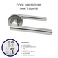 HEMOS HEAVY DUTY SUS304 STAINLESS STEEL LEVER DOOR HANDLE SILVER FOR BATHROOM LIVING ROOM