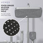 HEMOS BATHROOM FAUCET 4 MODE BRASS MIXER EXPOSED GREY SHOWER SETS SET MANDIAN HM-19001-MG