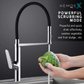 HEMOS KITCHEN FAUCET FLEXIBLE BLACK NYLON HOSE MIXER WITH HOLDER KEPALA PAIP DAPUR HM-19058FH-C