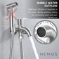HEMOS BATHROOM FAUCET 304 STAINLESS STEEL 2 IN 1 TWO WAY TAP WITH BIDET HOLDER KEPALA PAIP TANDAS HM-3277-MS,MB,MG
