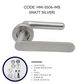 HEMOS HEAVY DUTY SUS304 STAINLESS STEEL LEVER DOOR HANDLE SILVER FOR BATHROOM LIVING ROOM
