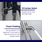 HEMOS BATHROOM FAUCET 304 STAINLESS STEEL 2 IN 1 TWO WAY TAP WITH BIDET HOLDER KEPALA PAIP TANDAS HM-3277-MS,MB,MG