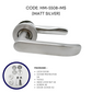 HEMOS HEAVY DUTY SUS304 STAINLESS STEEL LEVER DOOR HANDLE SILVER FOR BATHROOM LIVING ROOM