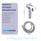 CORSA CHROME HAND BIDET SPRAY RINSER SET CS-110