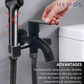 HEMOS BATHROOM FAUCET 304 STAINLESS STEEL 2 IN 1 TWO WAY TAP WITH BIDET HOLDER KEPALA PAIP TANDAS HM-3277-MS,MB,MG