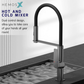 HEMOS KITCHEN FAUCET FLEXIBLE BLACK NYLON HOSE MIXER WITH HOLDER KEPALA PAIP DAPUR HM-19058FH-C