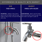 HEMOS BATHROOM FAUCET 304 STAINLESS STEEL 2 IN 1 TWO WAY TAP WITH BIDET HOLDER KEPALA PAIP TANDAS HM-3277-MS,MB,MG