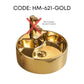 HEMOS BATHROOM CERAMIC WASH BASIN TABLE TOP GOLD ART BASIN VESSEL SINK  PORCELAIN HM-621