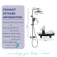 HEMOS X BATHROOM FAUCET 3 MODE BRASS MIXER RAIN SHOWER SETS SET MANDIAN HMX-19076-MB,MG