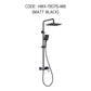 HEMOS X BATHROOM FAUCET 3 MODE BRASS MIXER RAIN SHOWER SETS SET MANDIAN HMX-19076-MB,MG