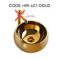 HEMOS BATHROOM CERAMIC WASH BASIN TABLE TOP GOLD ART BASIN VESSEL SINK  PORCELAIN HM-621