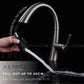 HEMOS KITCHEN FAUCET 304 STEEL PULL OUT MIXER HOT COLD PILLAR SINK TAP KEPALA PILI PAIP HM-19033-MS