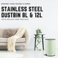 HEMOS STAINLESSS STEEL DUSTBIN 8L HM-82001 / 12L HM-82002