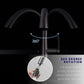 HEMOS KITCHEN FAUCET 304 STEEL PULL OUT MIXER HOT COLD PILLAR SINK TAP KEPALA PILI PAIP HM-19033-MS
