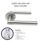HEMOS HEAVY DUTY SUS304 STAINLESS STEEL LEVER DOOR HANDLE SILVER FOR BATHROOM LIVING ROOM