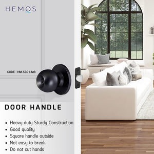 HEMOS 60MM CYLINDRICAL KNOBS DOOR LOCK SUS 304 HEAVY DUTY KUNCI TOMBOL PINTU RUMAH HM-5301,5302