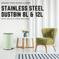 HEMOS STAINLESSS STEEL DUSTBIN 8L HM-82001 / 12L HM-82002