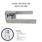 HEMOS HEAVY DUTY SUS304 STAINLESS STEEL LEVER DOOR HANDLE SILVER FOR BATHROOM LIVING ROOM