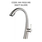HEMOS KITCHEN FAUCET 304 STEEL PULL OUT MIXER HOT COLD PILLAR SINK TAP KEPALA PILI PAIP HM-19033-MS