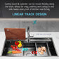 HEMOSX NANO SUS304 STEEL 3.0MM THICKNESS EMBOSSED WORKSTATION KITCHEN SINK SINGLE BOWL SILVER BLACK