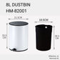 HEMOS STAINLESSS STEEL DUSTBIN 8L HM-82001 / 12L HM-82002