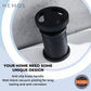 HEMOS BATHROOM FAUCET 1/2"  BRASS MATT BLACK CONCEALED STOP VALVE HM-18015-MB