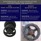 HEMOS BATHROOM FAUCET 1/2"  BRASS MATT BLACK CONCEALED STOP VALVE HM-18015-MB