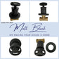 HEMOS BATHROOM FAUCET 1/2"  BRASS MATT BLACK CONCEALED STOP VALVE HM-18015-MB