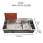 HEMOSX NANO SUS304 STEEL 3.0MM THICKNESS EMBOSSED WORKSTATION KITCHEN SINK SINGLE BOWL SILVER BLACK