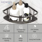 HEMOS BATHROOM FAUCET STAINLESS STEEL SUS 304 CORNER BASKET HM-89903 (MATE BLACK,SILVER,GREY)