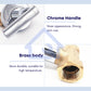 HEMOS 1/2" 15MM & 3/4" 20MM & 1" 25MM BRASS BATHROOM CONCEALED STOP VALVE HM-60015,60020,60025-C