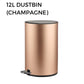 HEMOS STAINLESSS STEEL DUSTBIN 8L HM-82001 / 12L HM-82002