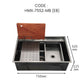 HEMOSX NANO SUS304 STEEL 3.0MM THICKNESS EMBOSSED WORKSTATION KITCHEN SINK SINGLE BOWL SILVER BLACK