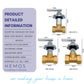HEMOS 1/2" 15MM & 3/4" 20MM & 1" 25MM BRASS BATHROOM CONCEALED STOP VALVE HM-60015,60020,60025-C