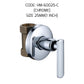 HEMOS 1/2" 15MM & 3/4" 20MM & 1" 25MM BRASS BATHROOM CONCEALED STOP VALVE HM-60015,60020,60025-C