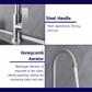HEMOS KITCHEN FAUCET STAINLESS STEEL SUS 304 PILLAR SINK TAP HM-3201 (GUN METALGREY, GOLD, SILVER)