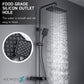 HEMOS BATHROOM FAUCET 3 MODE BRASS MIXER RAIN SHOWER SETS SET MANDIAN HM-19082-MG