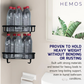 HEMOS BATHROOM FAUCET STAINLESS STEEL SUS 304 DOUBLE C. BASKET HM-89923 (MATE BLACK, SILVER)