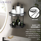 HEMOS BATHROOM FAUCET STAINLESS STEEL SUS 304 DOUBLE C. BASKET HM-89923 (MATE BLACK, SILVER)