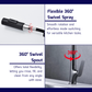 HEMOS KITCHEN FAUCET BRASS PULL OUT MIXER PILLAR SINK TAP PAIP SINKI HM-19031