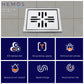 HEMOS FITTING SUS 304 4 INCH HM-116,118,121 6 INCH INDOOR OUTDOOR FLOOR TRAP GRATING HM-110,119,120