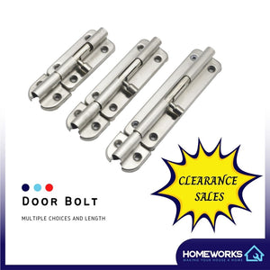 [CLEARANCE SALES] SUS 304 STAINLESS STEEL DOOR BOLT DOOR HANDLE SAFETY SECURITY SELAK PINTU HARGA BORONG