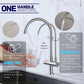 HEMOS KITCHEN FAUCET SUS 304 STAINLESS STEEL TWINS WALL PILLAR FILTER SINK TAP