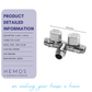 ANA 1/2" 3 WAY 2 VALVE CONNECTOR 2323#