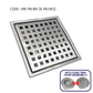 HEMOS FITTING SUS 304 4 INCH HM-116,118,121 6 INCH INDOOR OUTDOOR FLOOR TRAP GRATING HM-110,119,120